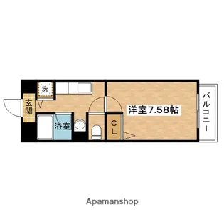 クローヴェーサウスタカハマ【4階】の間取り