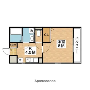 レジデンス千里丘【3階】の間取り