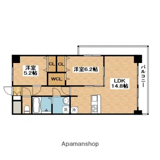 プロスパー正雀本町【6階】の間取り