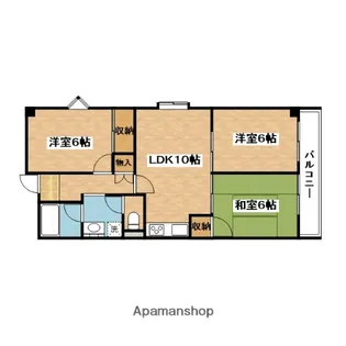 奥センチュリーハイツⅡ【4階】の間取り