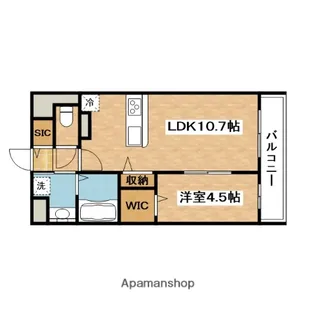 ザ・テラス吹田UH【1階】の間取り