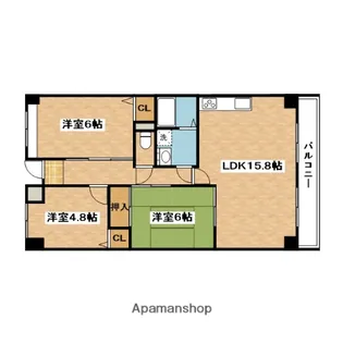 千里オークプライズ【7階】の間取り