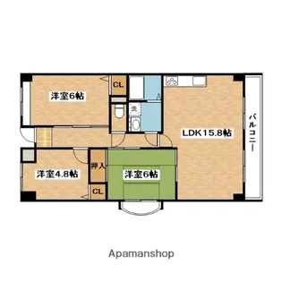千里オークプライズ【2階】の間取り