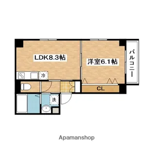 Casa Laurora【3階】の間取り