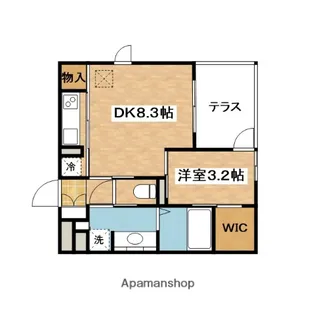 ハイデンス吹田【1階】の間取り