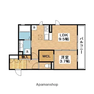 ハイデンス吹田【3階】の間取り