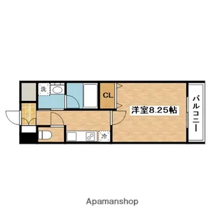 1Kの間取り画像