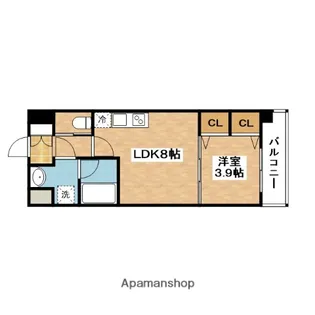 レジディア千里藤白台【4階】の間取り