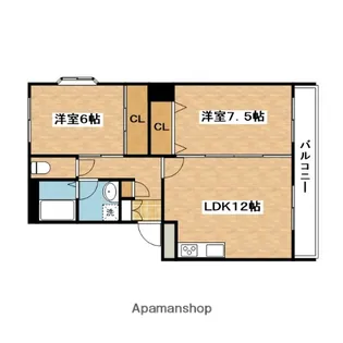 ウィンドコート【2階】の間取り