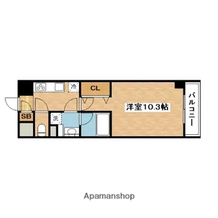 CALME高浜【1階】の間取り