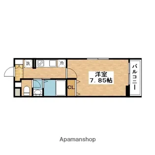 CASA TAKAHAMA【2階】の間取り