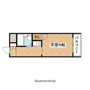 シティパレス南千里【4階】の間取り