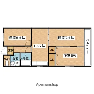 サニーコート正雀【2階】の間取り