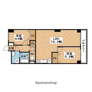 メゾン新千里【4階】の間取り