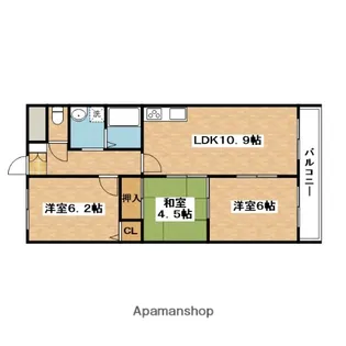 ラ メゾン ブリエ【2階】の間取り