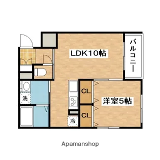 メゾン ヒュッゲ【1階】の間取り