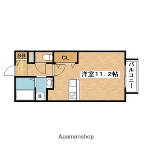 サンハイツ二番館【1階】の間取り