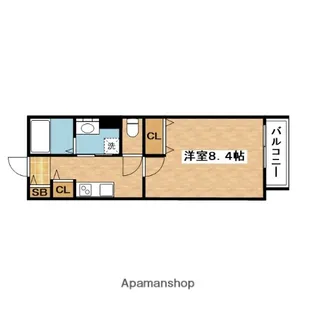 サンハイツ二番館【1階】の間取り