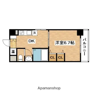第15関根マンション【6階】の間取り