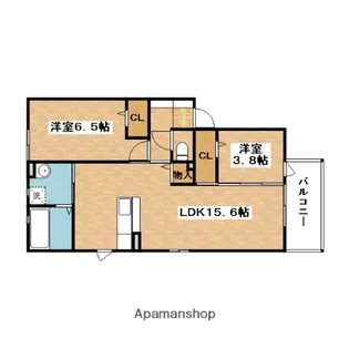 リュー・グロワール A棟【2階】の間取り
