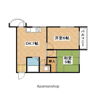 メゾン南千里【2階】の間取り