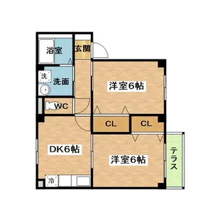 レジダンス・カメリア【1階】の間取り