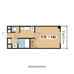 ロイヤルクイーンズパーク吹田片山町【9階】の間取り