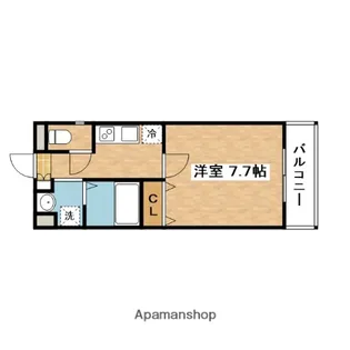 ロイヤルクイーンズパーク吹田片山町【7階】の間取り