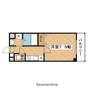 ロイヤルクイーンズパーク吹田片山町【7階】の間取り