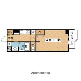 STOLZ KISHIBE【9階】の間取り