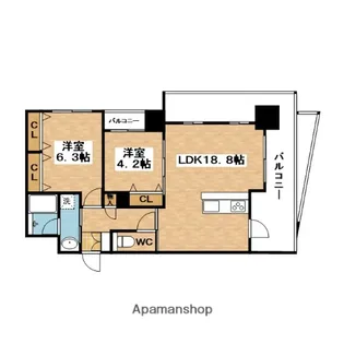 MS.CORE【4階】の間取り