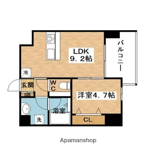 MS.CORE【3階】の間取り