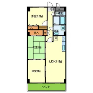 サニーライフ緑地【2階】の間取り