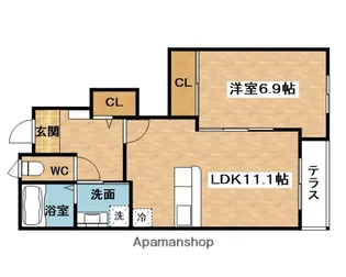 CONFORT【1階】の間取り
