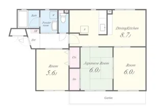 ジュネスト1番館【2階】の間取り