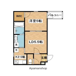 フルールコート【1階】の間取り