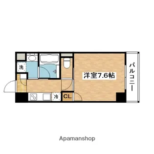 カーサ・ロイヤル吹田内本町【7階】の間取り