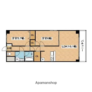 MShills千里丘north【1階】の間取り