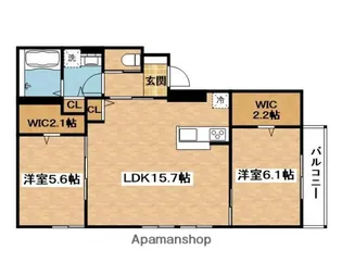 COZY COURT 千里山田Ⅱ番館【2階】の間取り
