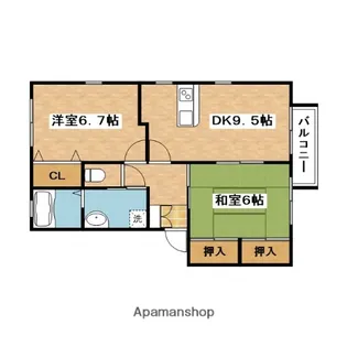 エムエム千里山【2階】の間取り