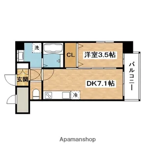 アンフィニ17マローネ【5階】の間取り