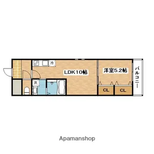 フジパレス阪急豊津駅南Ⅱ番館【2階】の間取り