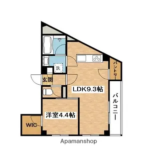 ベルフール吹田【4階】の間取り