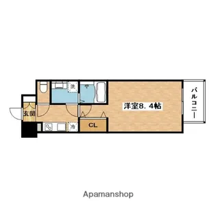 ファーストフィオーレ吹田ブランシェ【4階】の間取り