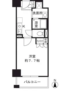 シャンピアコート茨木【7階】の間取り