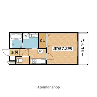 プルメリア東正雀【1階】の間取り