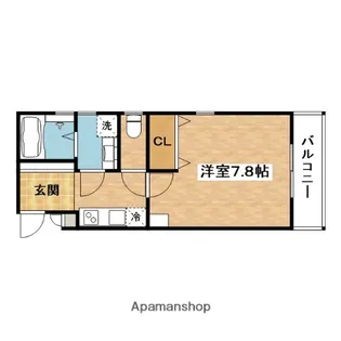 プルメリア東正雀【1階】の間取り