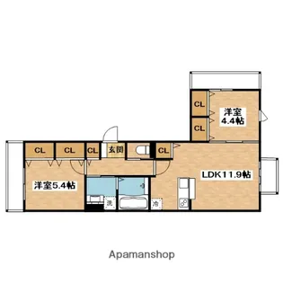 ユアメゾンエム【3階】の間取り