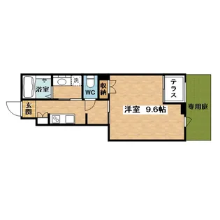 リヴィエール南別府【1階】の間取り
