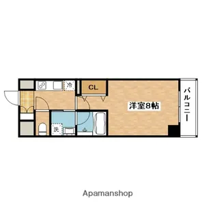 グランヴェルデ吹田【8階】の間取り